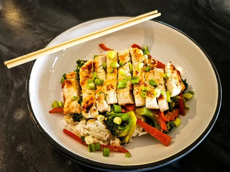 Break Bowl with chicken at The Break Hyannis