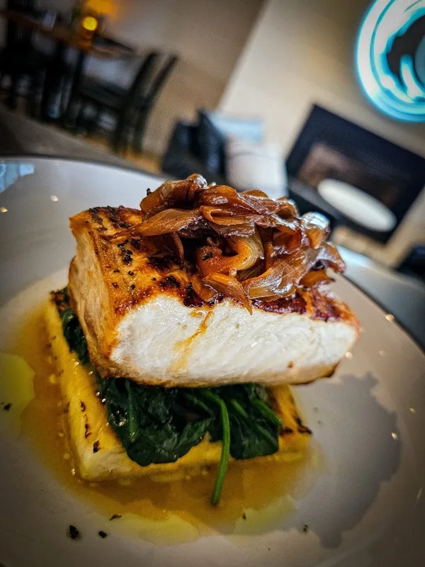 Swordfish dish at The Break